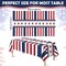 4th of July Table Cloths – 2 Pack Red White and Blue Disposable Patriotic Table Covers, 54" x 108", American Flag Independence Day Decorations